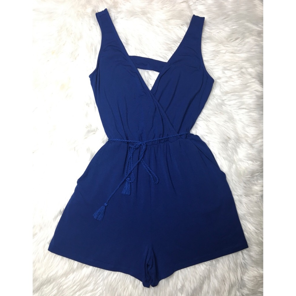 Tart Collections Fay Romper in Blue Depths